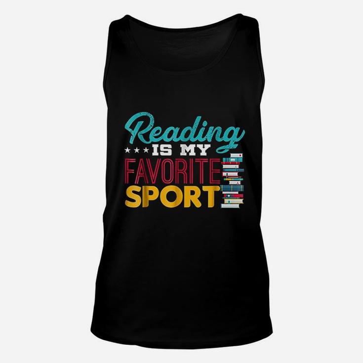 Reading Is My Favorite Sport Unisex Tank Top