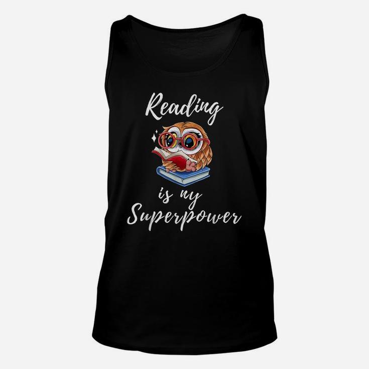 Reading Is My Superpower Unisex Tank Top
