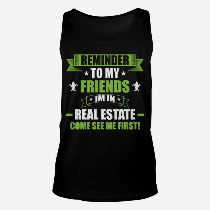 Real Estate Agent Realtor Unisex Tank Top