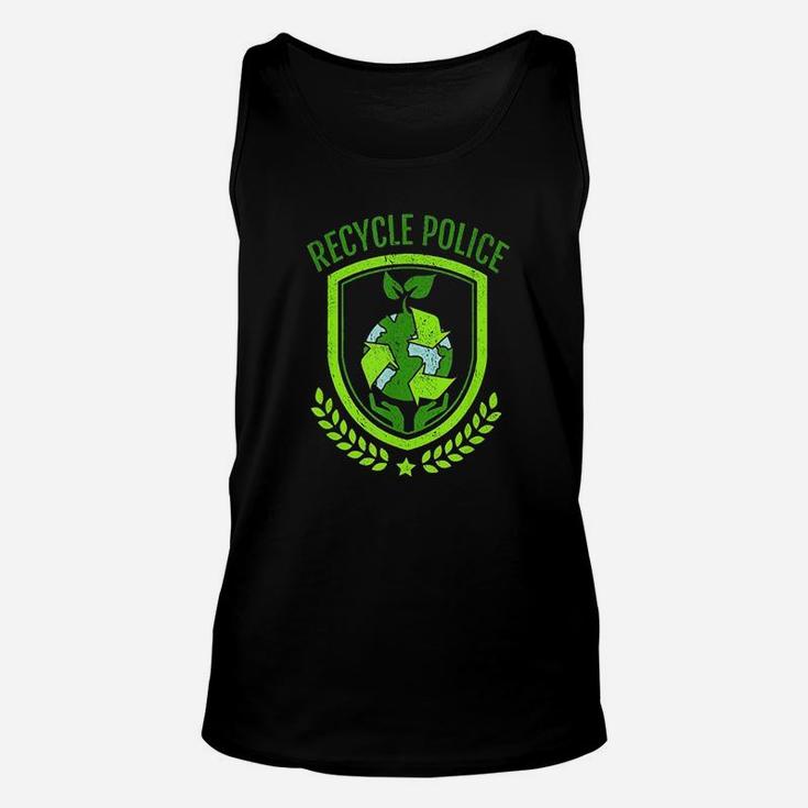 Recycle Police Earth Day Environmental Recyclist Unisex Tank Top