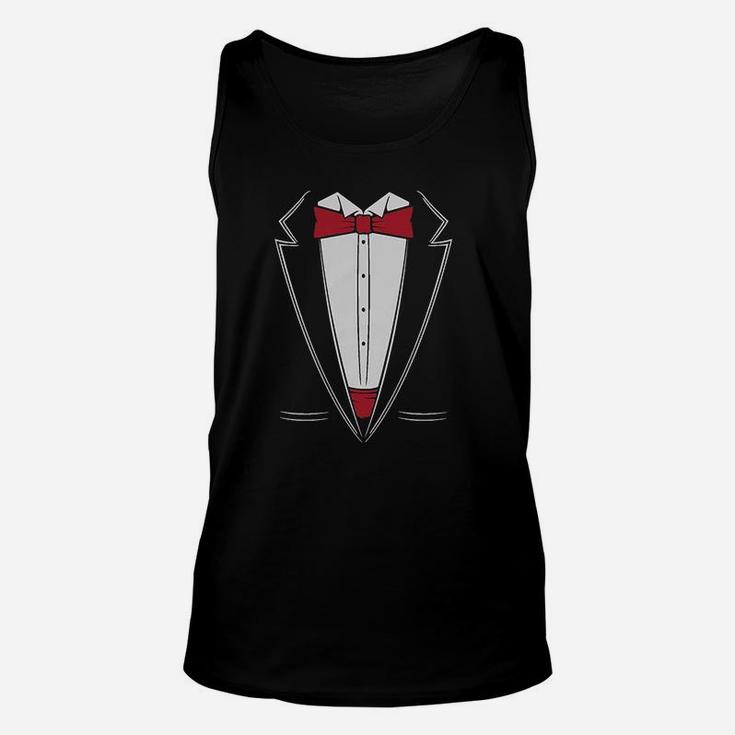 Red Bow Tie Bachelor Party Unisex Tank Top