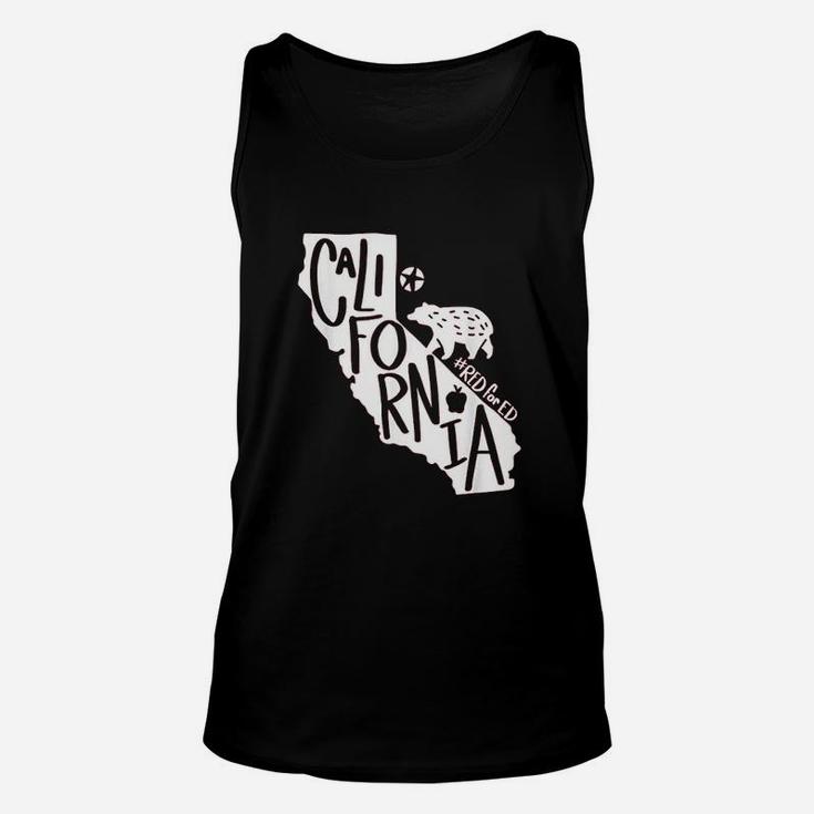 Red For Ed California State Teachers Protest March Strike Unisex Tank Top