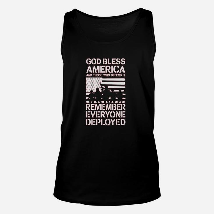 Red Friday Military  Remember Everyone Deployed Support Our Troops Unisex Tank Top