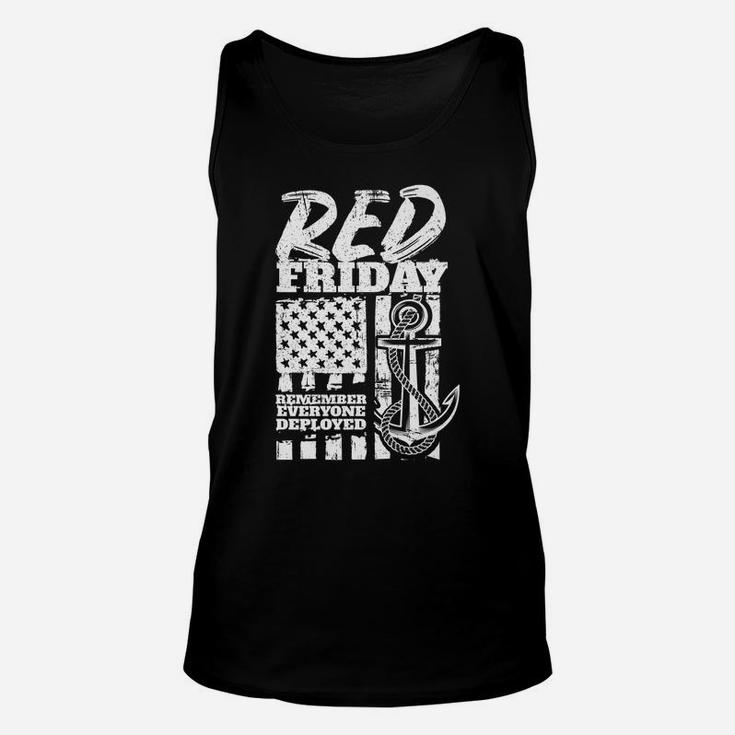 Red Friday Navy Family Deployed Unisex Tank Top