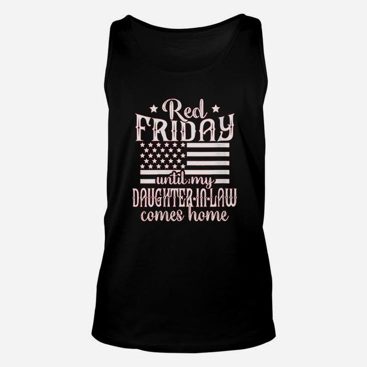Red Friday Support Military Family Daughter In Law Unisex Tank Top