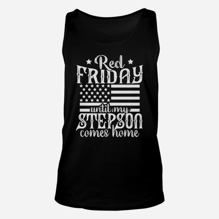 Red Friday Support Military Family Step Son Gift Unisex Tank Top