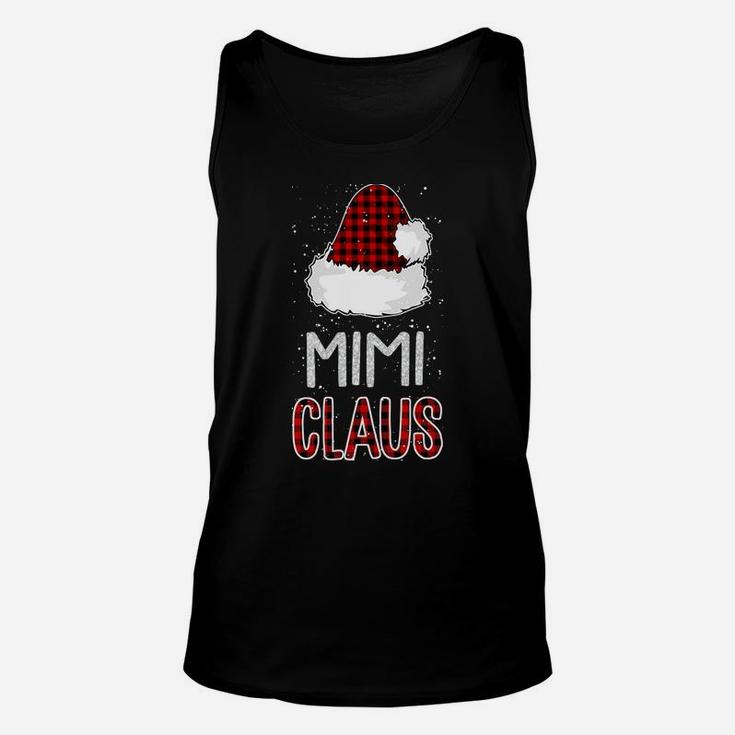 Red Plaid Mimi Claus - Matching Family Funny Christmas Gift Unisex Tank Top