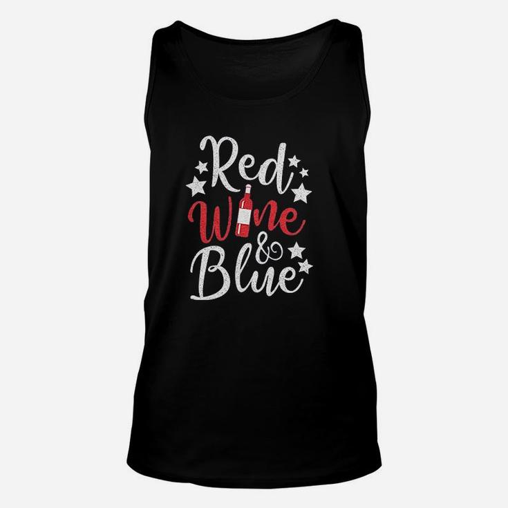 Red Wine And Blue Unisex Tank Top