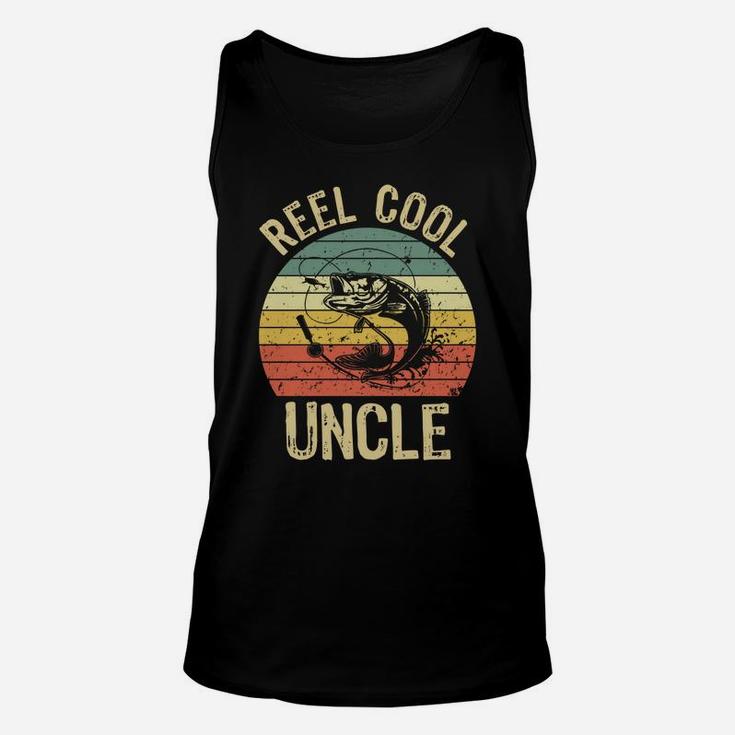Reel Cool Uncle Fishing Gifts Men Fishing Lovers Retro Sweatshirt Unisex Tank Top