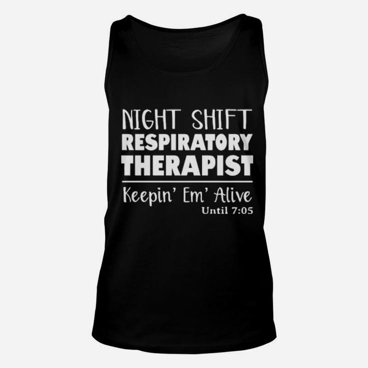 Respiratory Therapy Night  Shift Unisex Tank Top