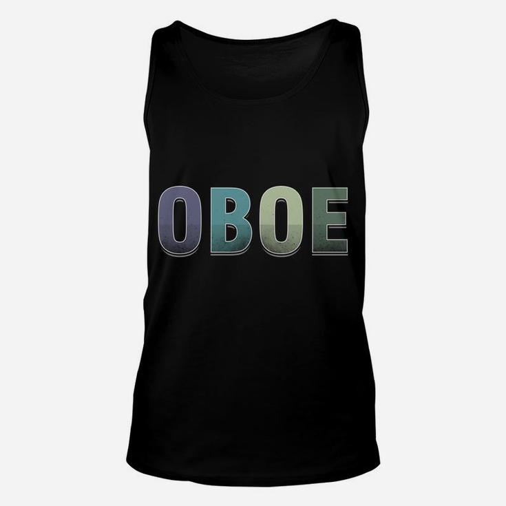 Retro Oboist Oboe Typographic Hoodie Musician Pullover Unisex Tank Top