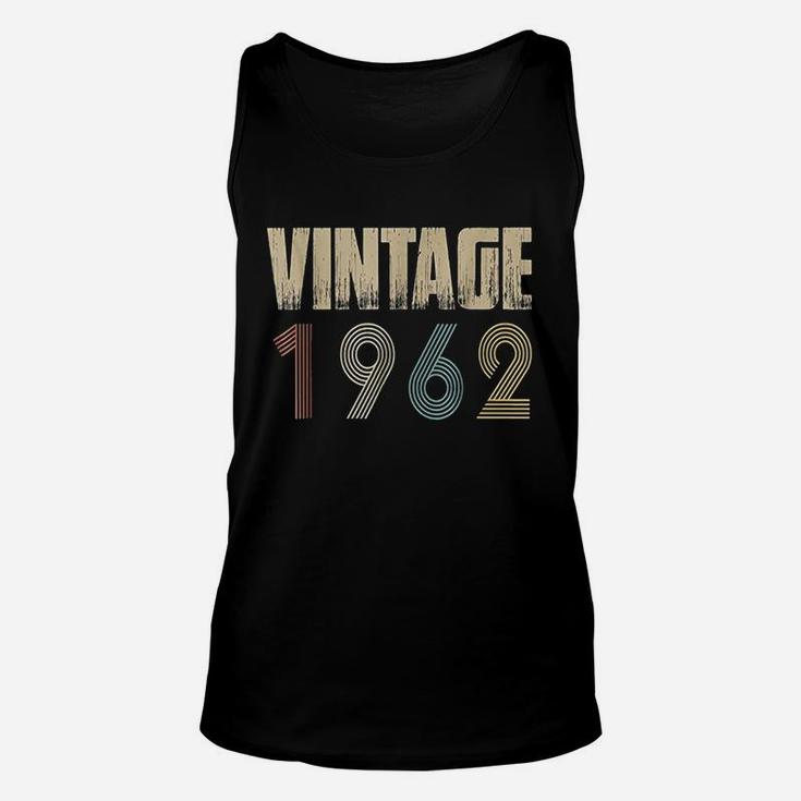 Retro Vintage 1962 Born In 1962 Birthday Unisex Tank Top