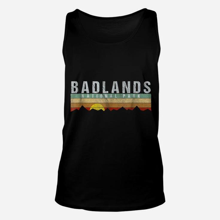 Retro Vintage Badlands National Park Tee Shirt Unisex Tank Top