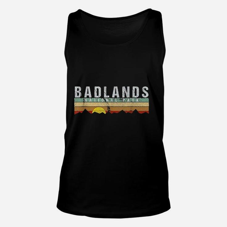 Retro Vintage Badlands National Park Unisex Tank Top