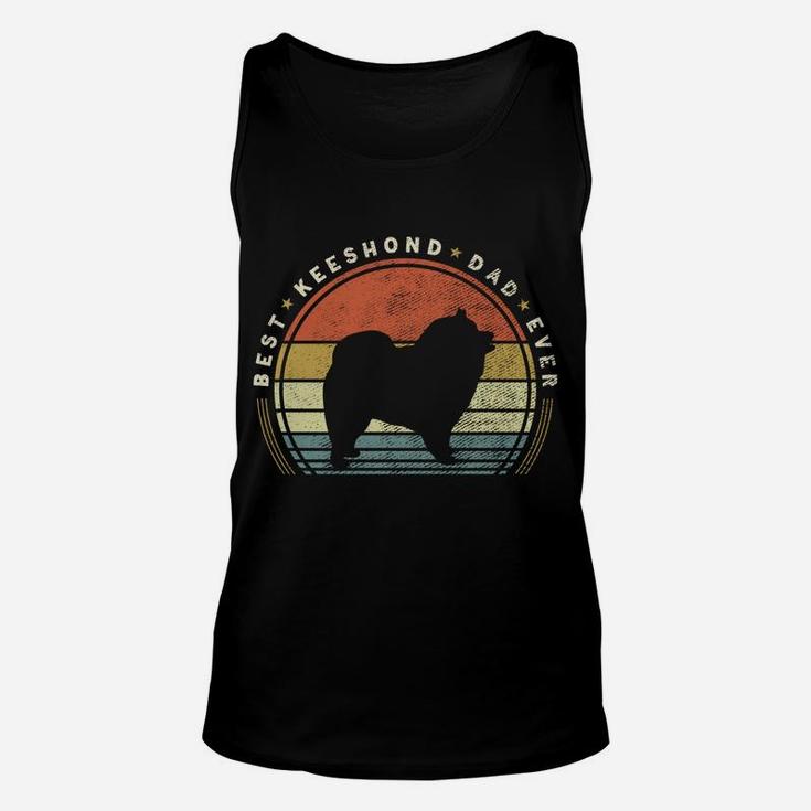 Retro Vintage Best Keeshond Dad Ever Father Day Unisex Tank Top