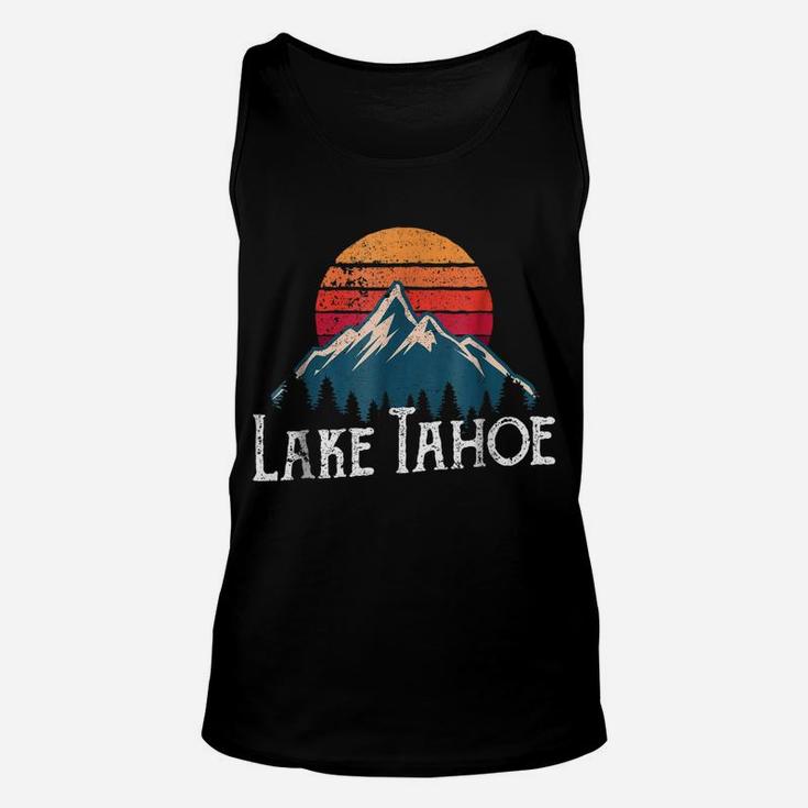 Retro Vintage Lake Tahoe California Nevada T Shirt Unisex Tank Top
