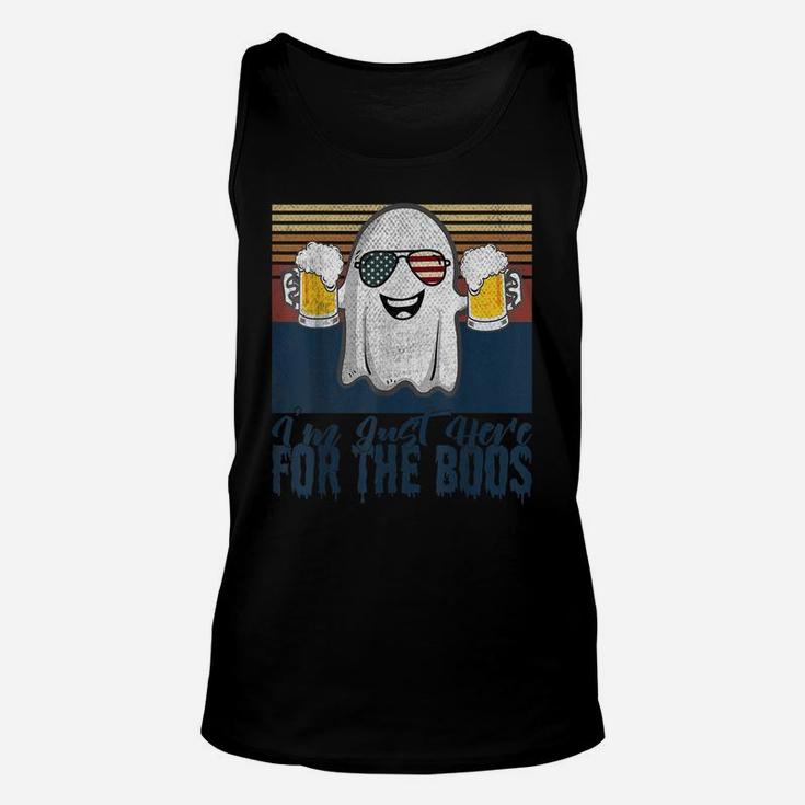 Retro Vintage Men Womens I'm Just Here For The Boos Unisex Tank Top
