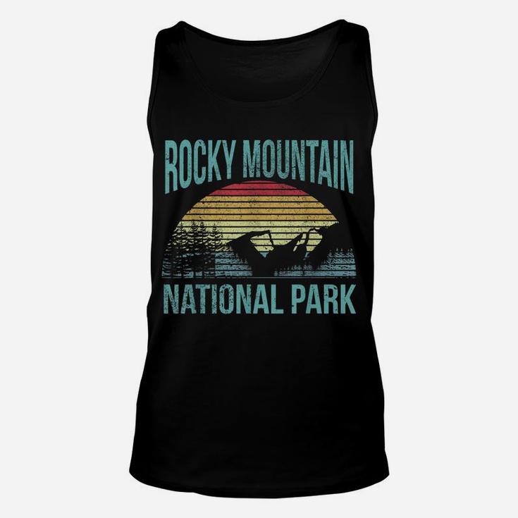Retro Vintage National Park - Rocky Mountain National Park Unisex Tank Top
