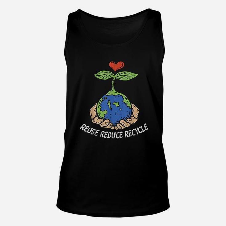 Reuse Reduce Recycle Save Earth Day Planet Unisex Tank Top