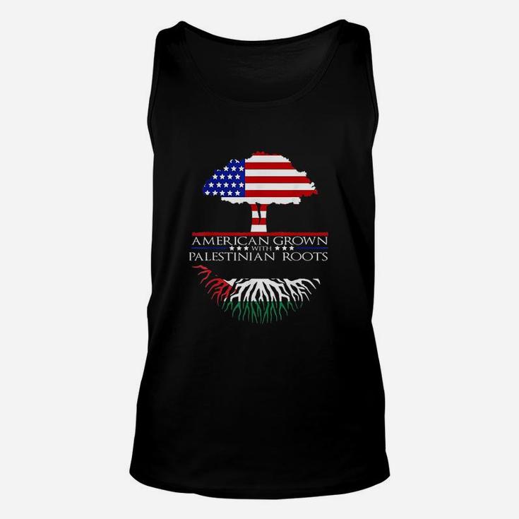 Roots American Grown Tree Flag Usa Unisex Tank Top