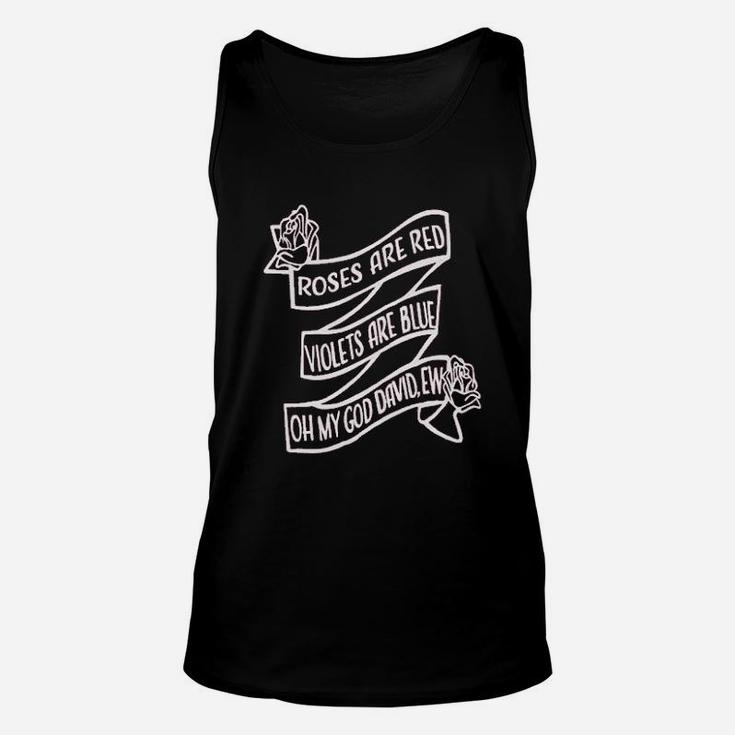 Roses Are Red Violets Are Blue Flowers Unisex Tank Top