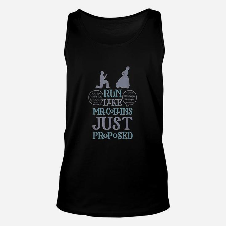 Run Like Mr Collins Just Proposed Unisex Tank Top