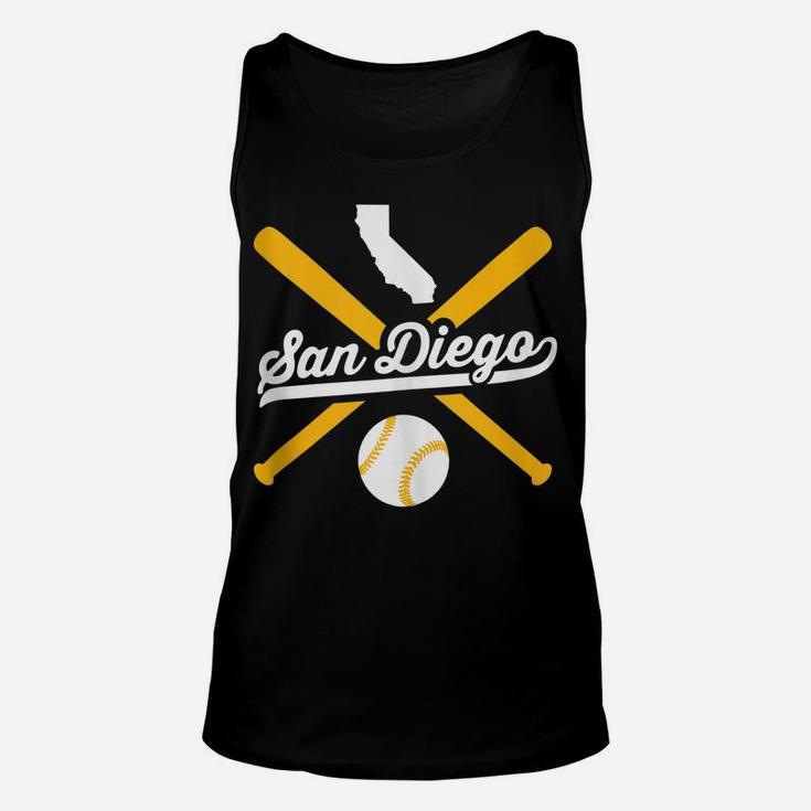 San Diego Baseball Vintage California State Pride Love City Unisex Tank Top