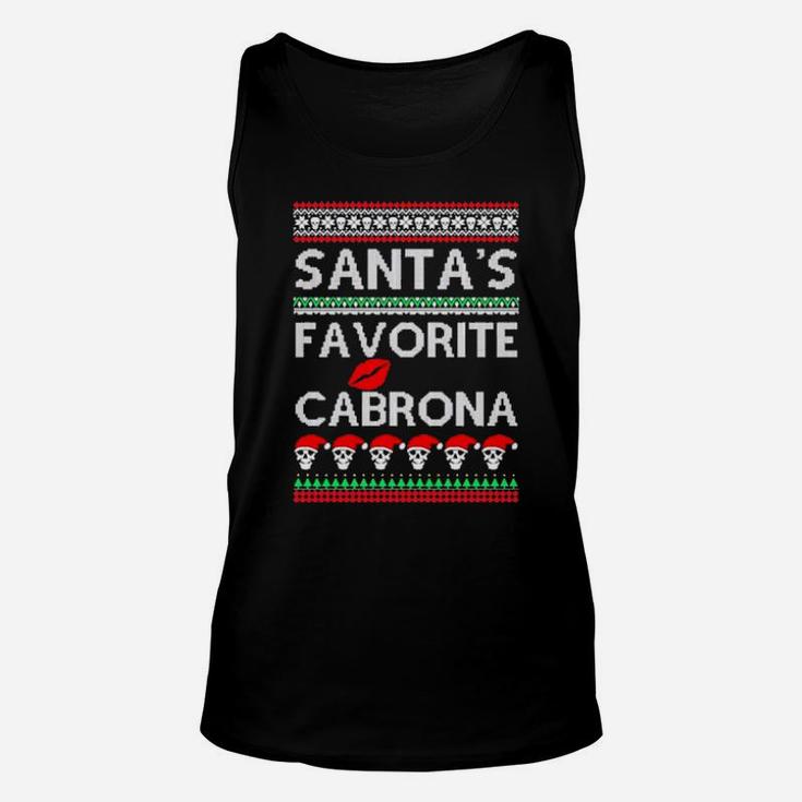Santa's Favorite Cabrona Og Navidad Unisex Tank Top