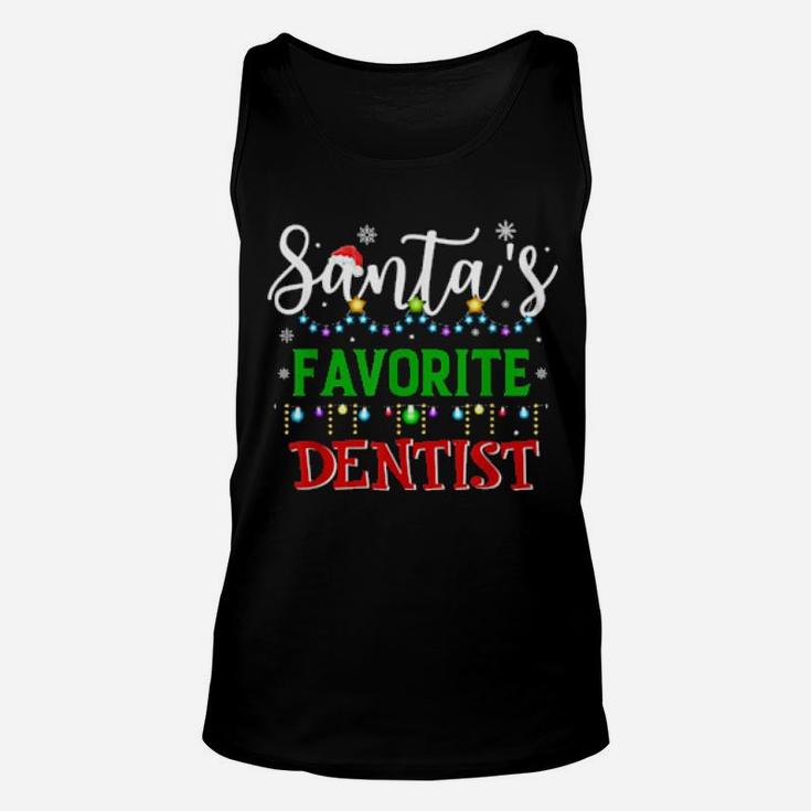 Santa's Favorite Dentist Unisex Tank Top