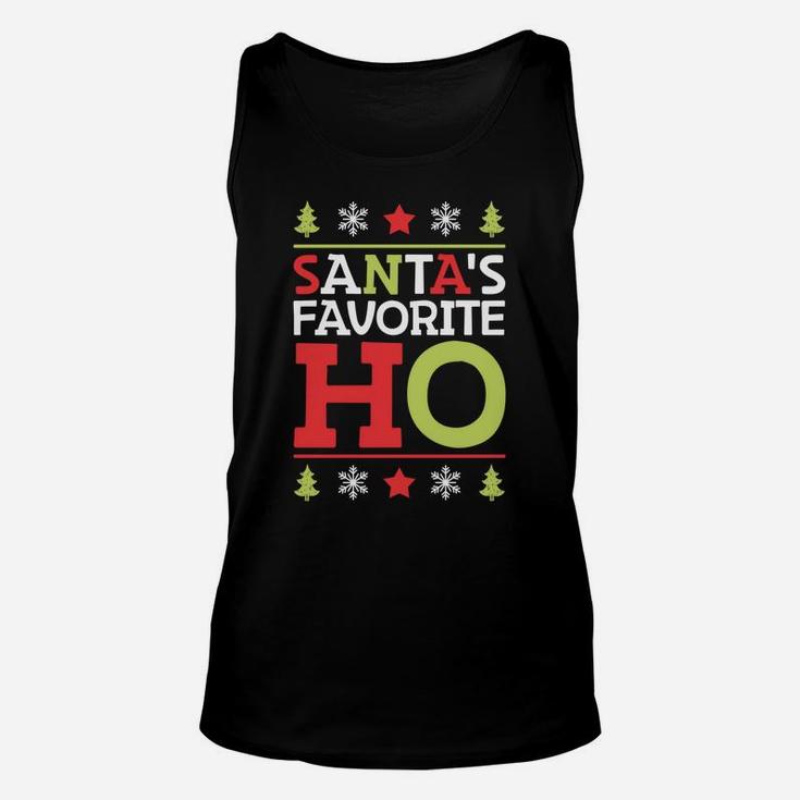 Santa's Favorite Ho Funny Christmas Women Xmas Santa Gifts Unisex Tank Top