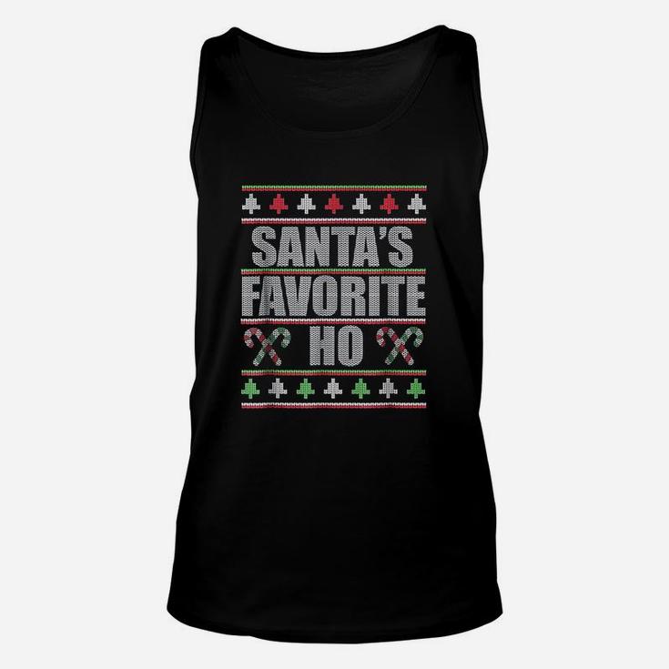 Santas Favorite Ho Ugly Xmas Unisex Tank Top