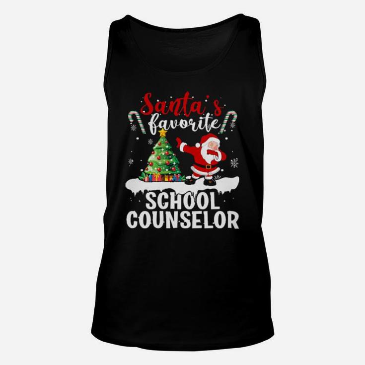 Santa's Favorite School Counselor Unisex Tank Top