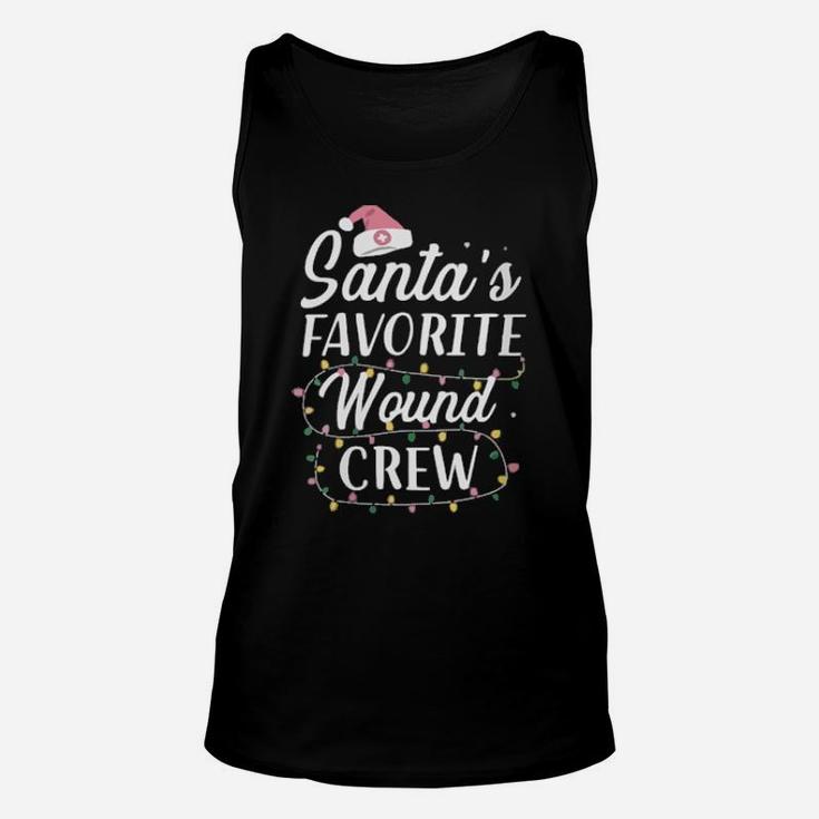 Santas Favorite Wound Crew Nursing Unisex Tank Top