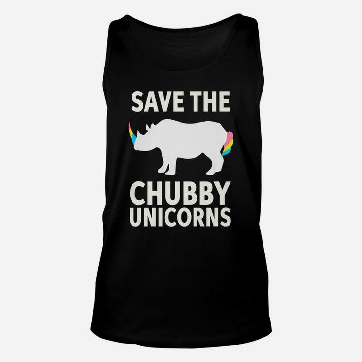 Save The Chubby Unicorns Rhino Activist Unisex Tank Top