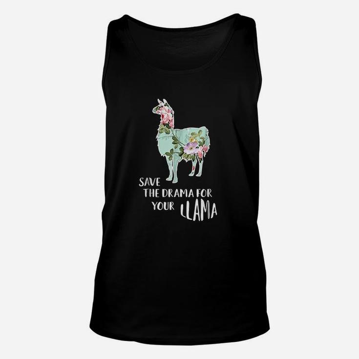Save The Drama For Your Llama Unisex Tank Top