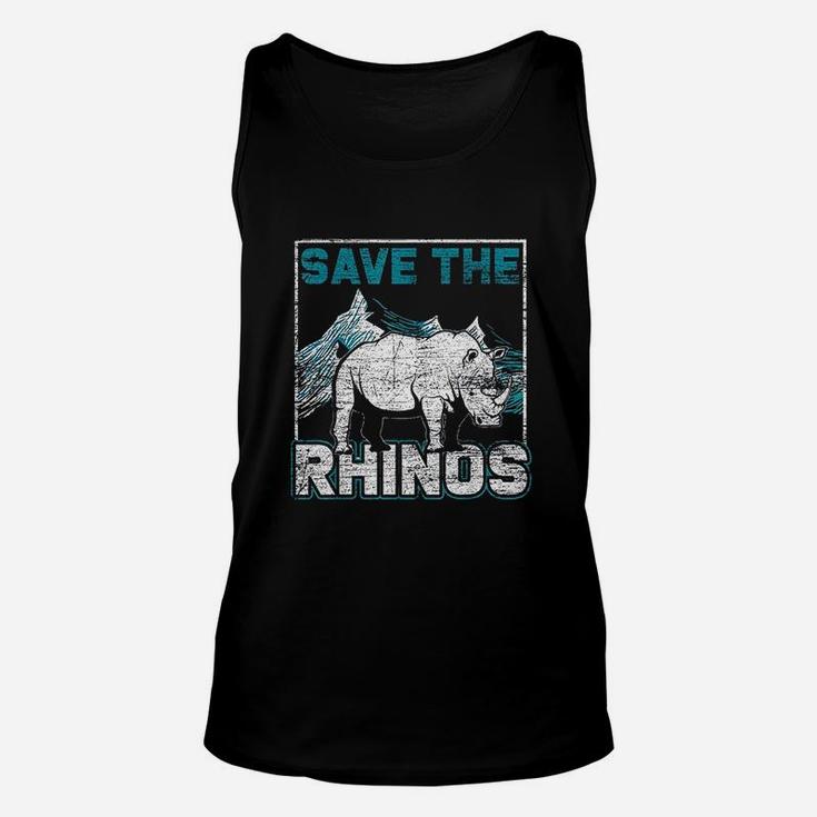 Save The Rhinos Animal Unisex Tank Top