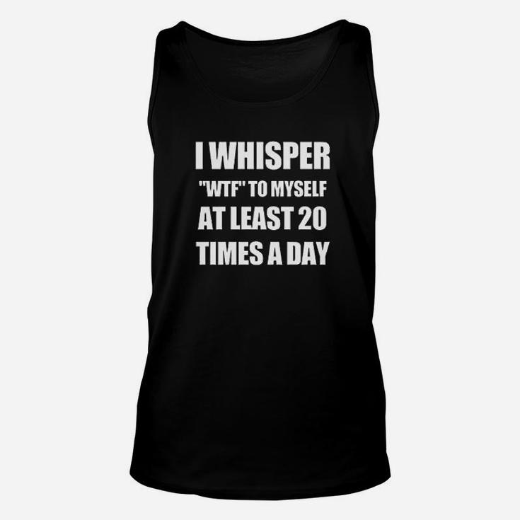 Saying Fitness Workout Unisex Tank Top