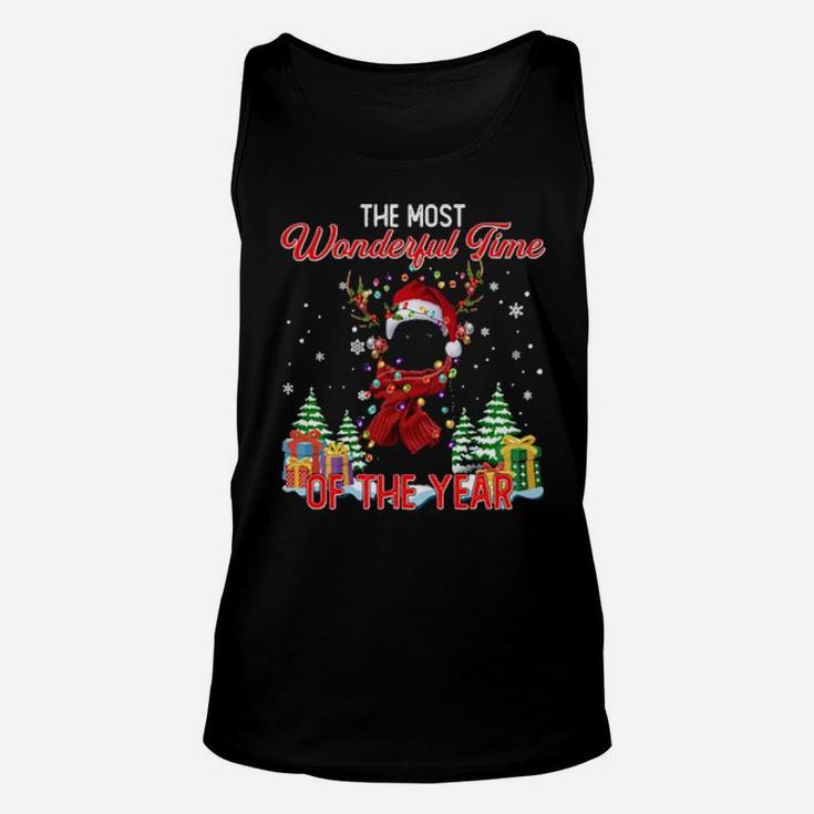 Schipperke Santa The Most Wonderful Time Of The Year Unisex Tank Top