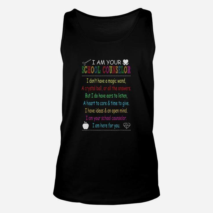 School Counselor Counseling Saying Unisex Tank Top