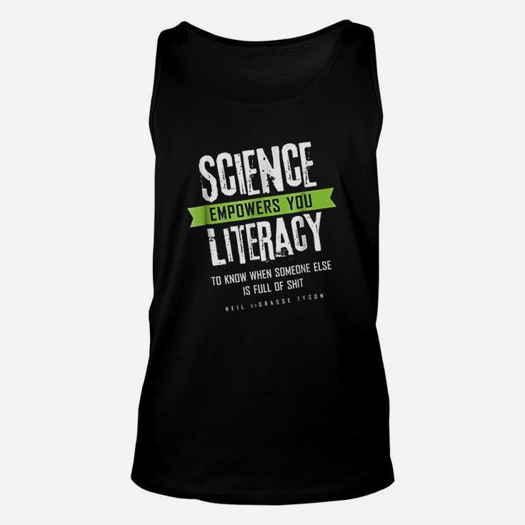 Science Literacy Quote Unisex Tank Top