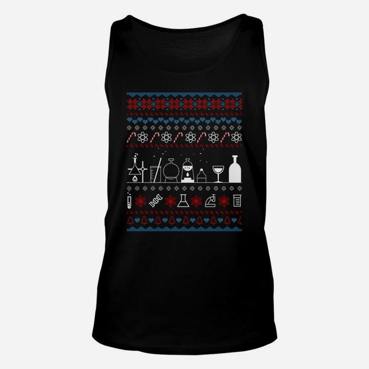 Science Medical Lab Ugly Christmas Sweater Chemistry Gifts Sweatshirt Unisex Tank Top