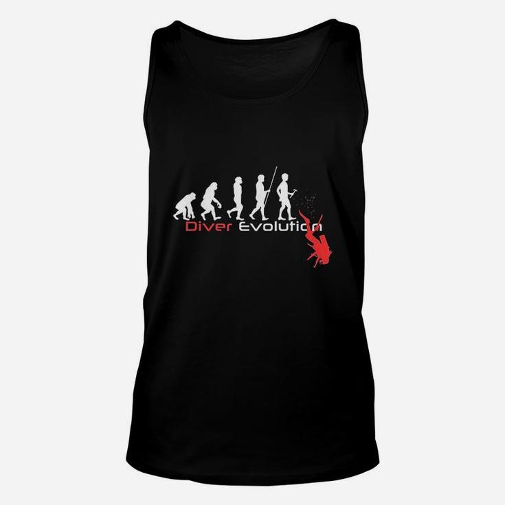 Scuba Dive Evolution For Divers Diving Unisex Tank Top Scuba Dive Evolution For Divers Diving Unisex Tank Top