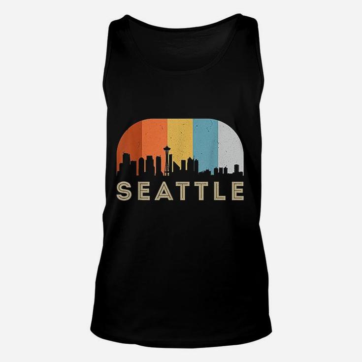 Seattle Washington Vintage Skyline Unisex Tank Top