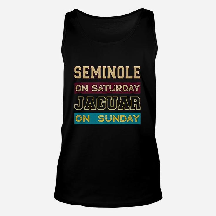 Seminole On Saturday On Sunday Jacksonville Unisex Tank Top