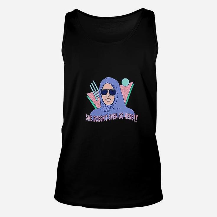 She Doesnt Even Go Here Retro Unisex Tank Top