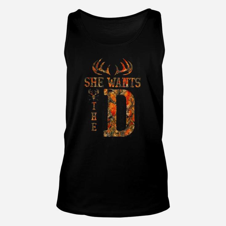 She Wants The D Deer Hunting Unisex Tank Top