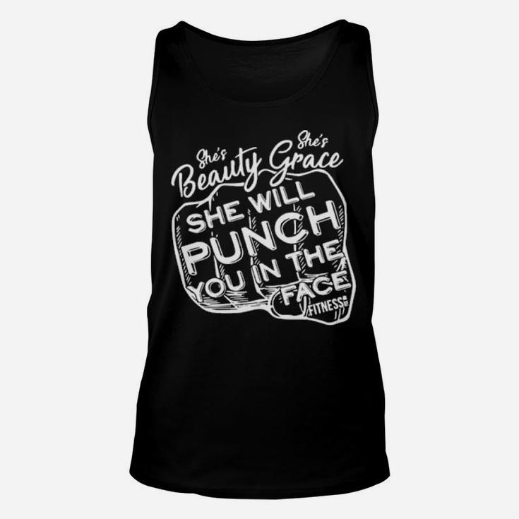 She Will Punch You In The Face Unisex Tank Top