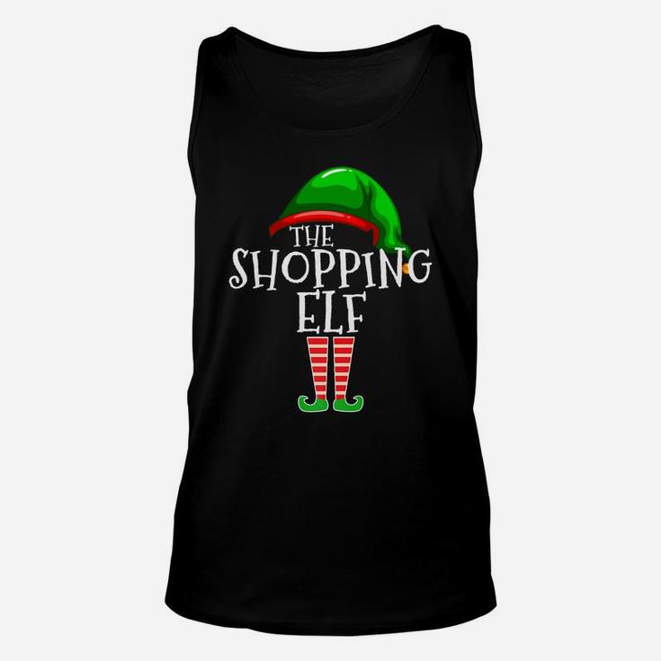 Shopping Elf Group Matching Family Christmas Gift Shopper Unisex Tank Top
