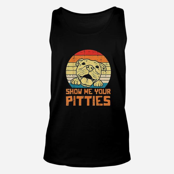 Show Me Pitties Retro Pitbull Pitty Dog Lover Owner Gift Unisex Tank Top