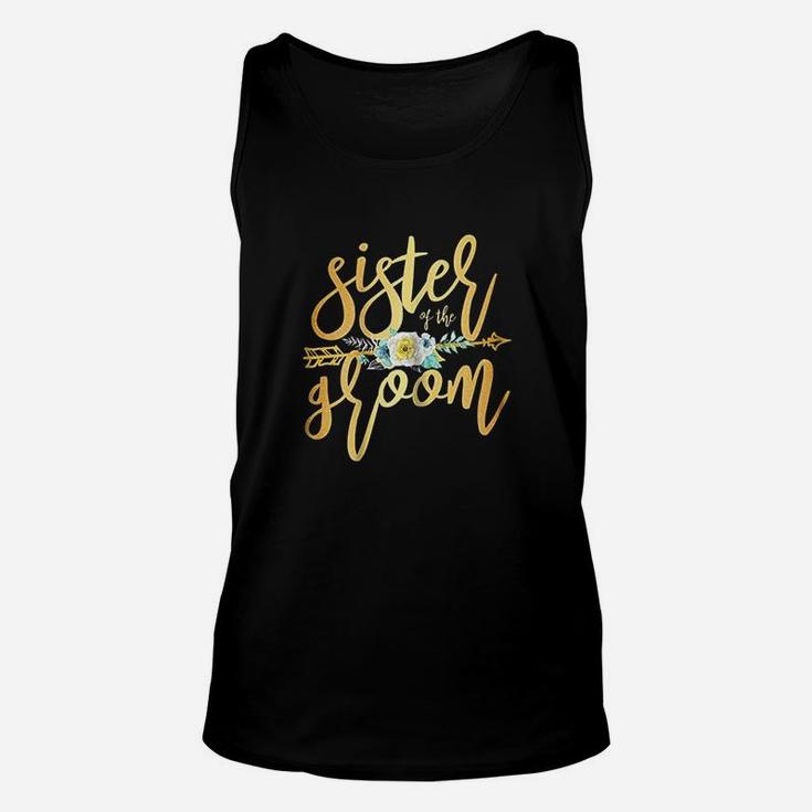 Sister Of The Groom Newly Wed Apparel Wedding Party Unisex Tank Top